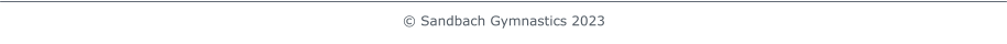 © Sandbach Gymnastics 2023