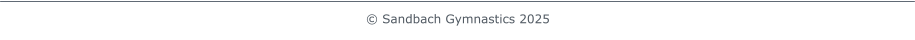 © Sandbach Gymnastics 2025