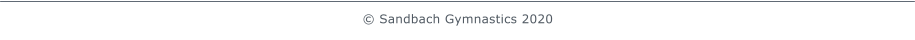  Sandbach Gymnastics 2020